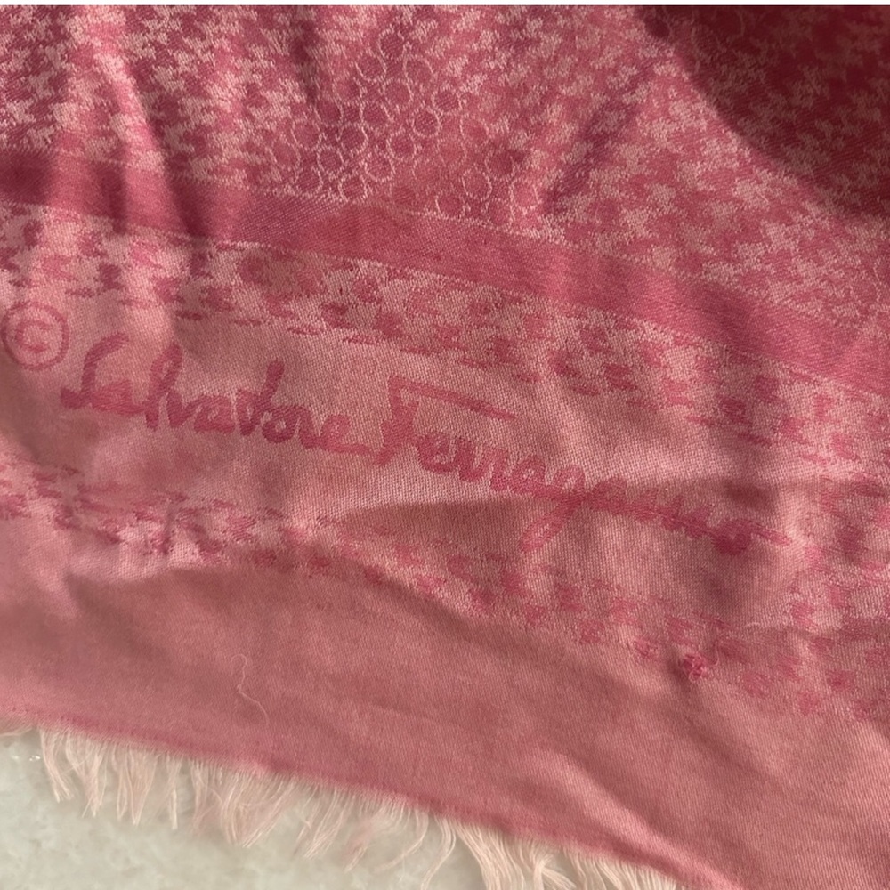Salvatore Ferragamo Pink Scarf